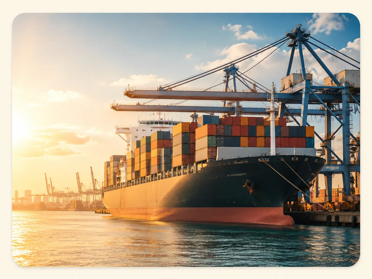 Global export logistics and container port